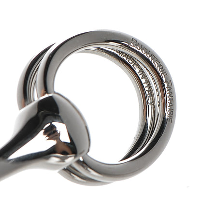 Hermes Palladium Mors Scarf Ring Silver 4 of 4
