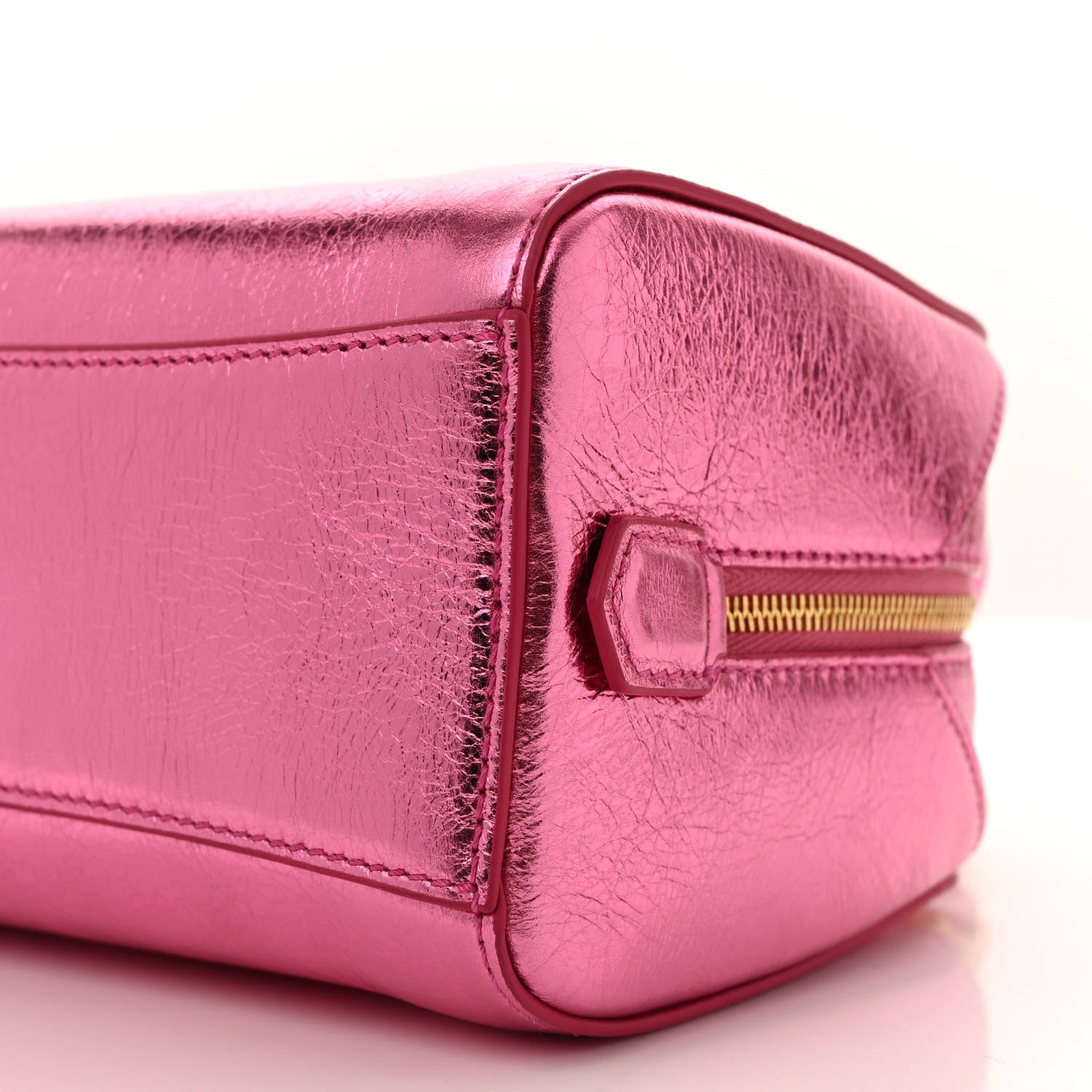 Givenchy Laminated Lambskin Micro Antigona Cube Bag Raspberry 9 of 12