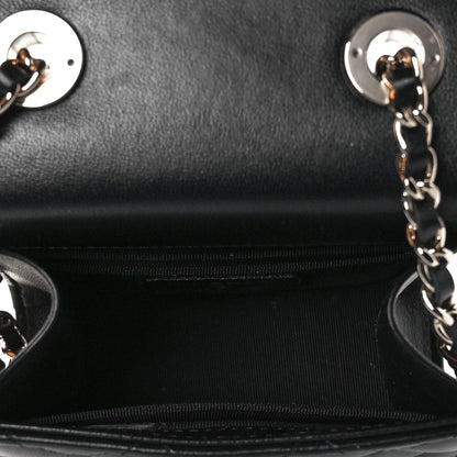 Chanel Lambskin Quilted Mini Trendy CC Chain Wallet Black 11 of 28