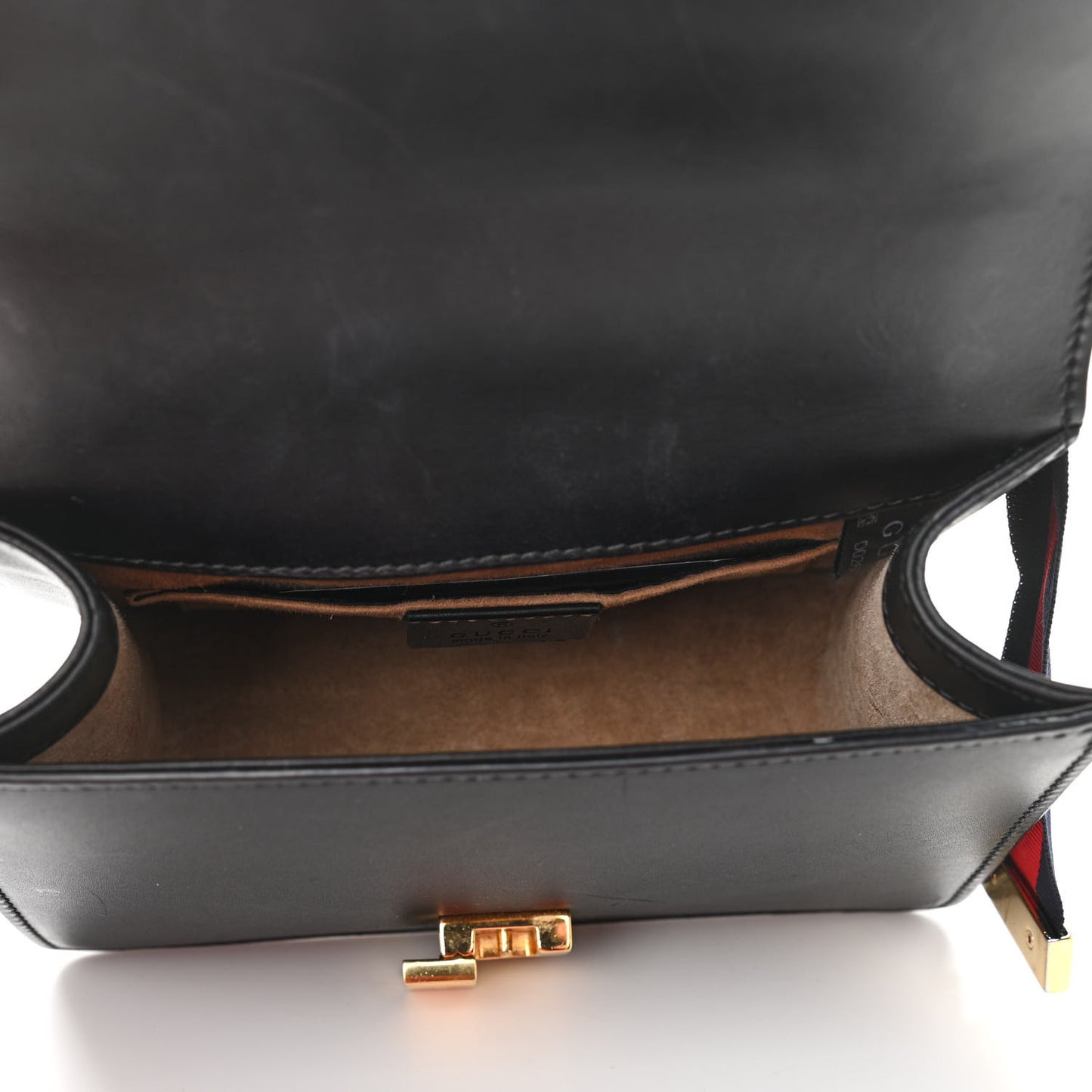 Calfskin Mini Sylvie Chain Shoulder Bag Black