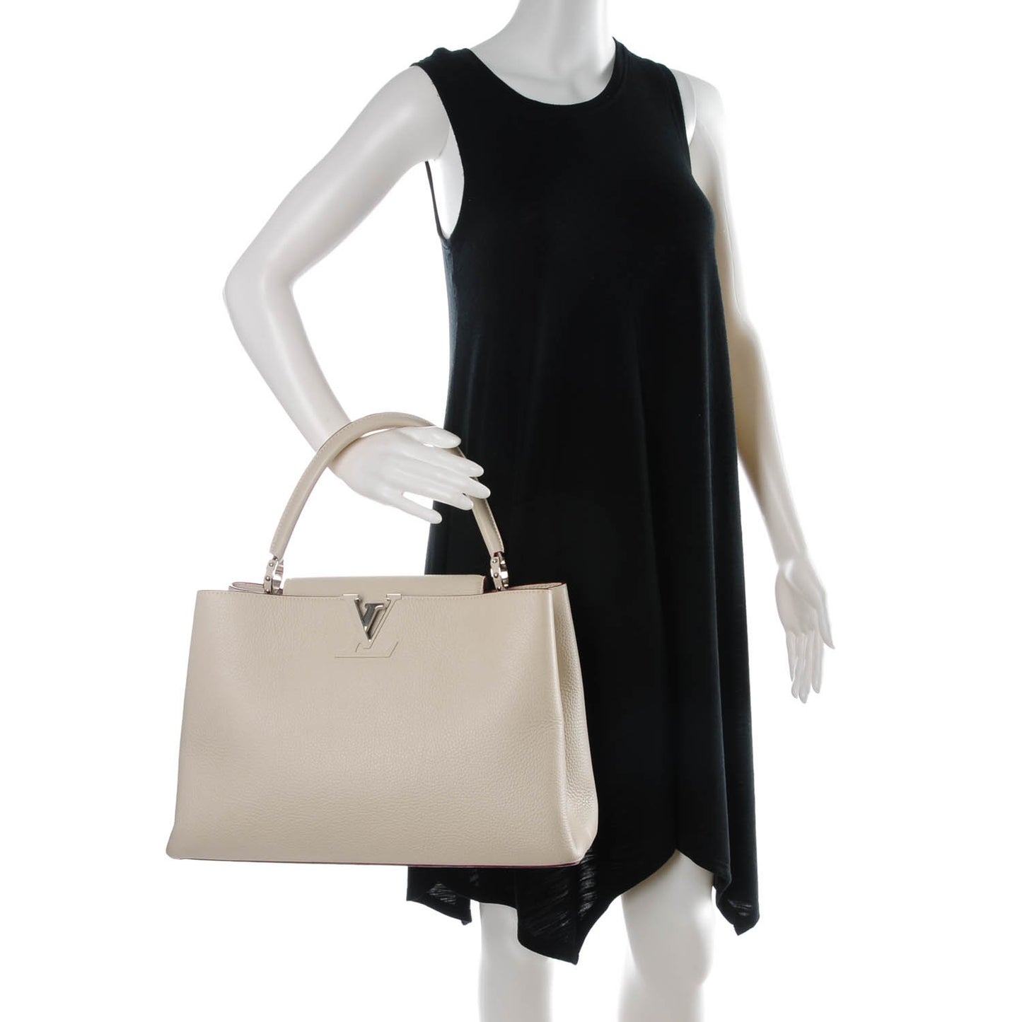 Taurillon Capucines GM Blanc Casse