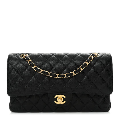 Chanel Caviar Quilted Medium Double Flap Black 1 of 13