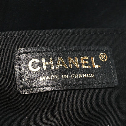 Chanel Lambskin Chevron Quilted Medium Boy Flap Black 6 of 10