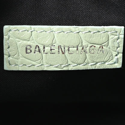 Balenciaga Extra Supple Calfskin Crocodile Embossed Le Cagole Shoulder Bag XS Light Green 6 of 10