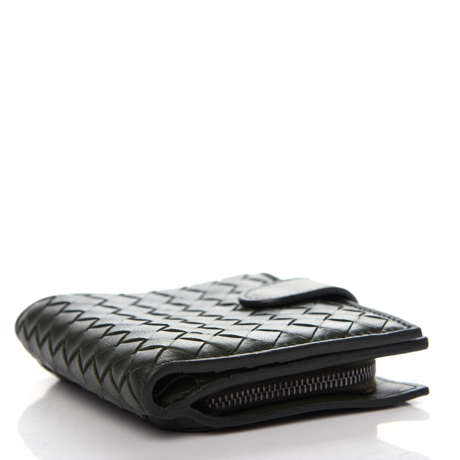 Bottega Veneta Nappa Intrecciato Mini Wallet Moss 4 of 9