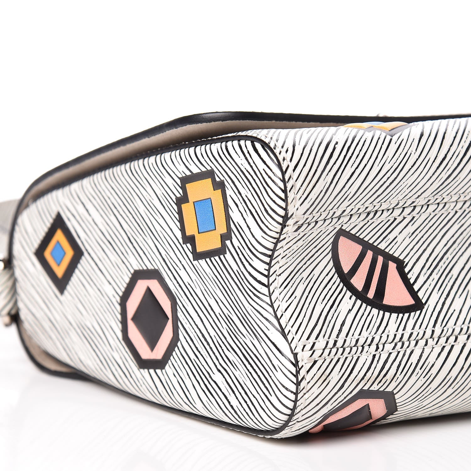 Louis Vuitton Epi Azteque Twist Shoulder Bag MM White 6 of 9