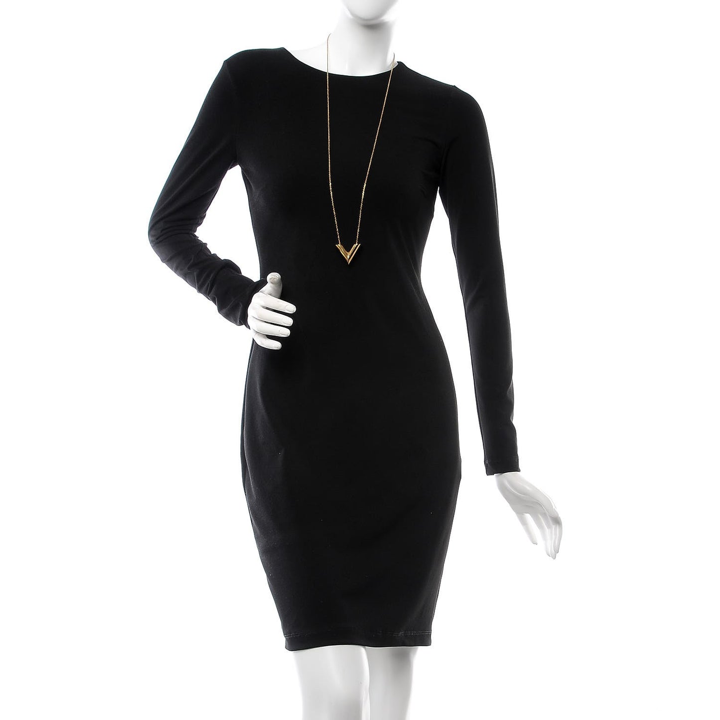 Large Essential V Necklace Gold