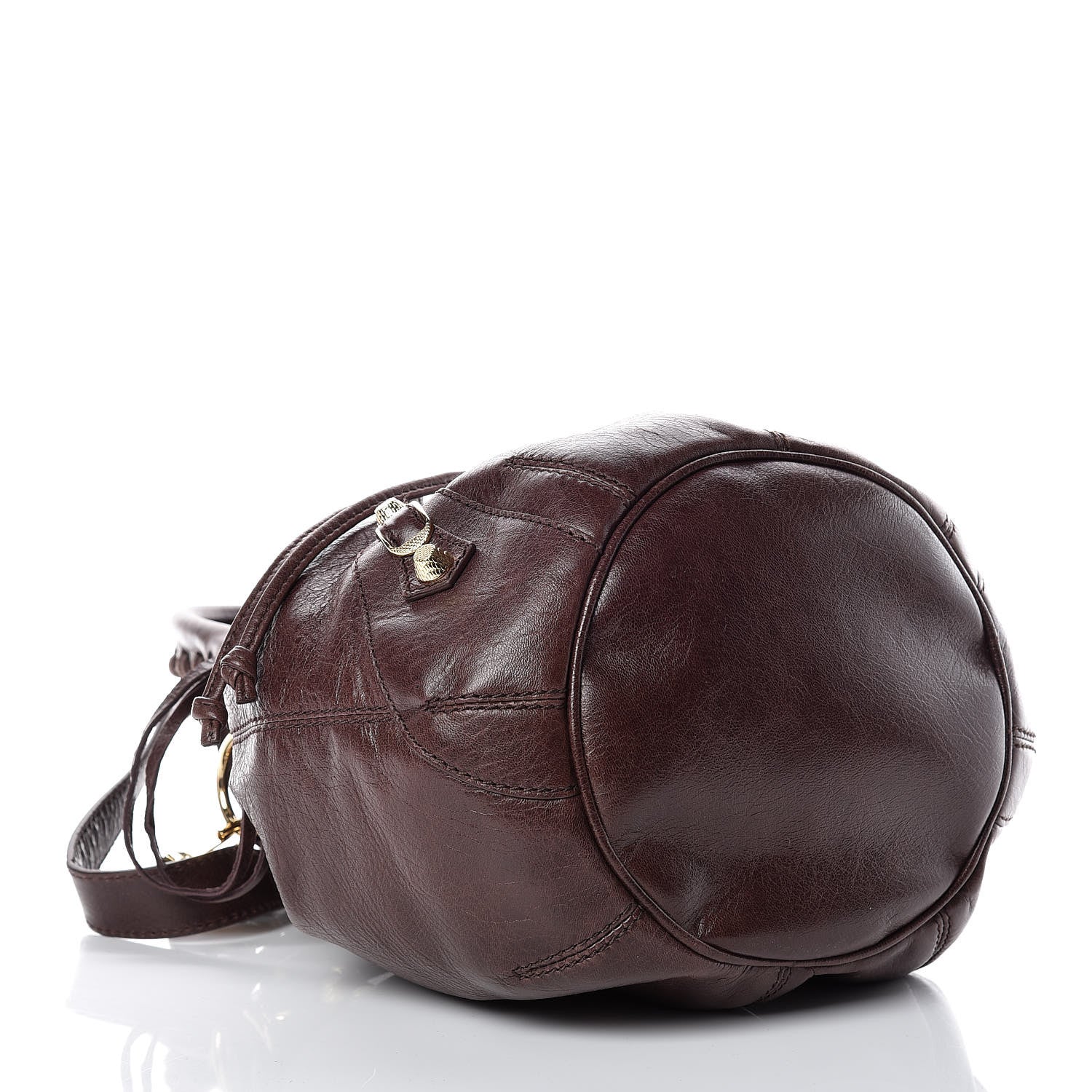 Balenciaga Agneau Giant 12 Gold Hardware Mini Pompom Cigare Fonce 5 of 10