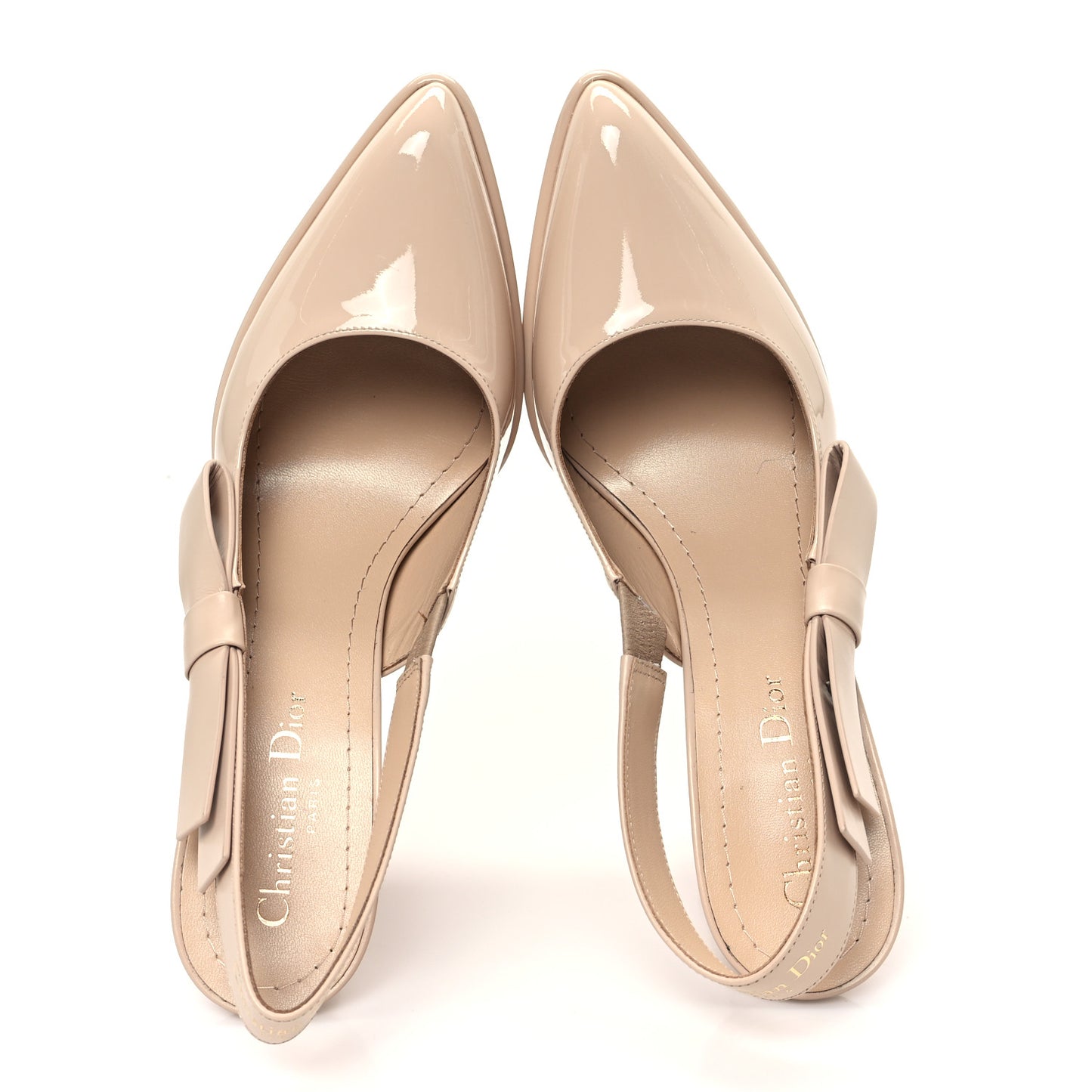 Patent Calfskin Sweet-D Slingback 105mm Pumps 39 Chair