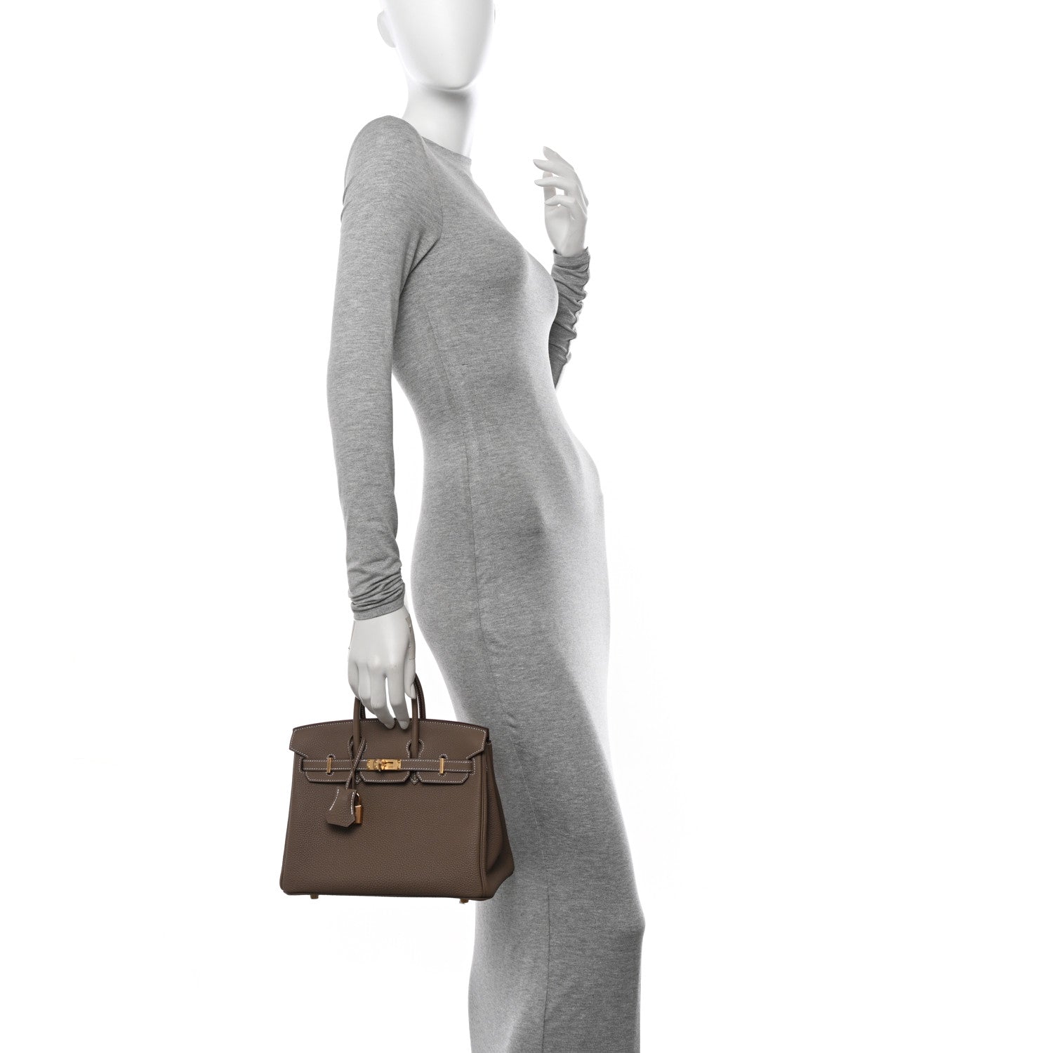 Hermes Togo Birkin 25 Etoupe 2 of 11