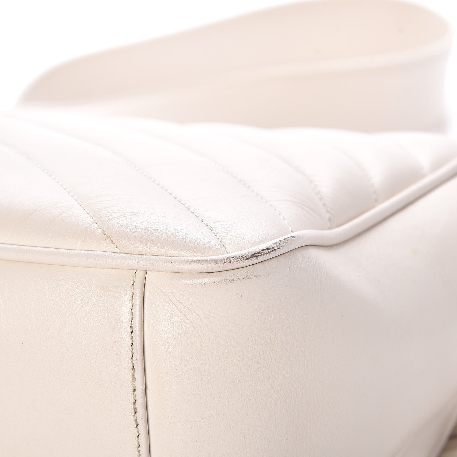 Saint Laurent Calfskin Y Quilted Monogram Loulou Shoulder Bag Porcellana 15 of 15