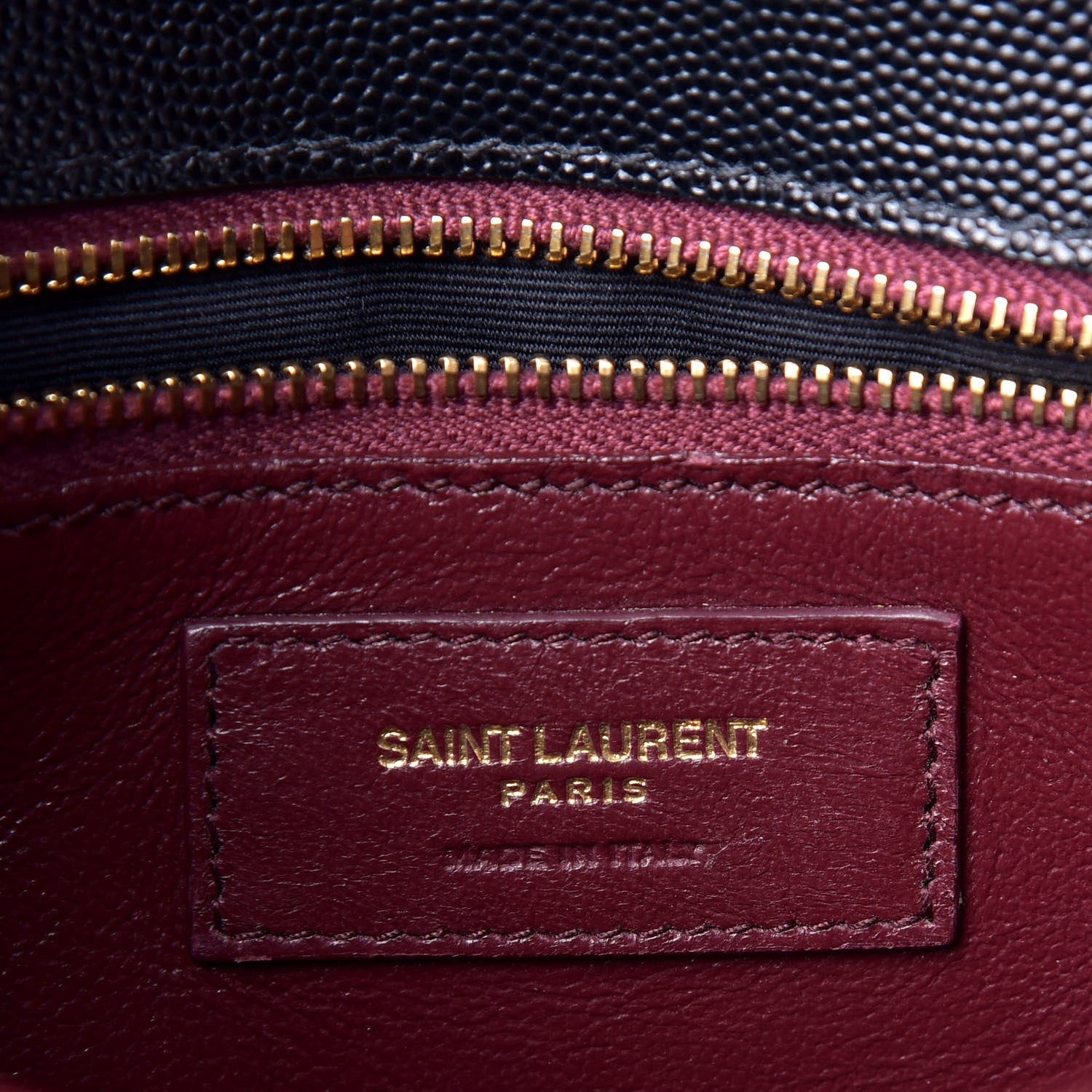 Saint Laurent Grain De Poudre Monogram Cassandra Clasp Bag Black Rouge Legion 9 of 12