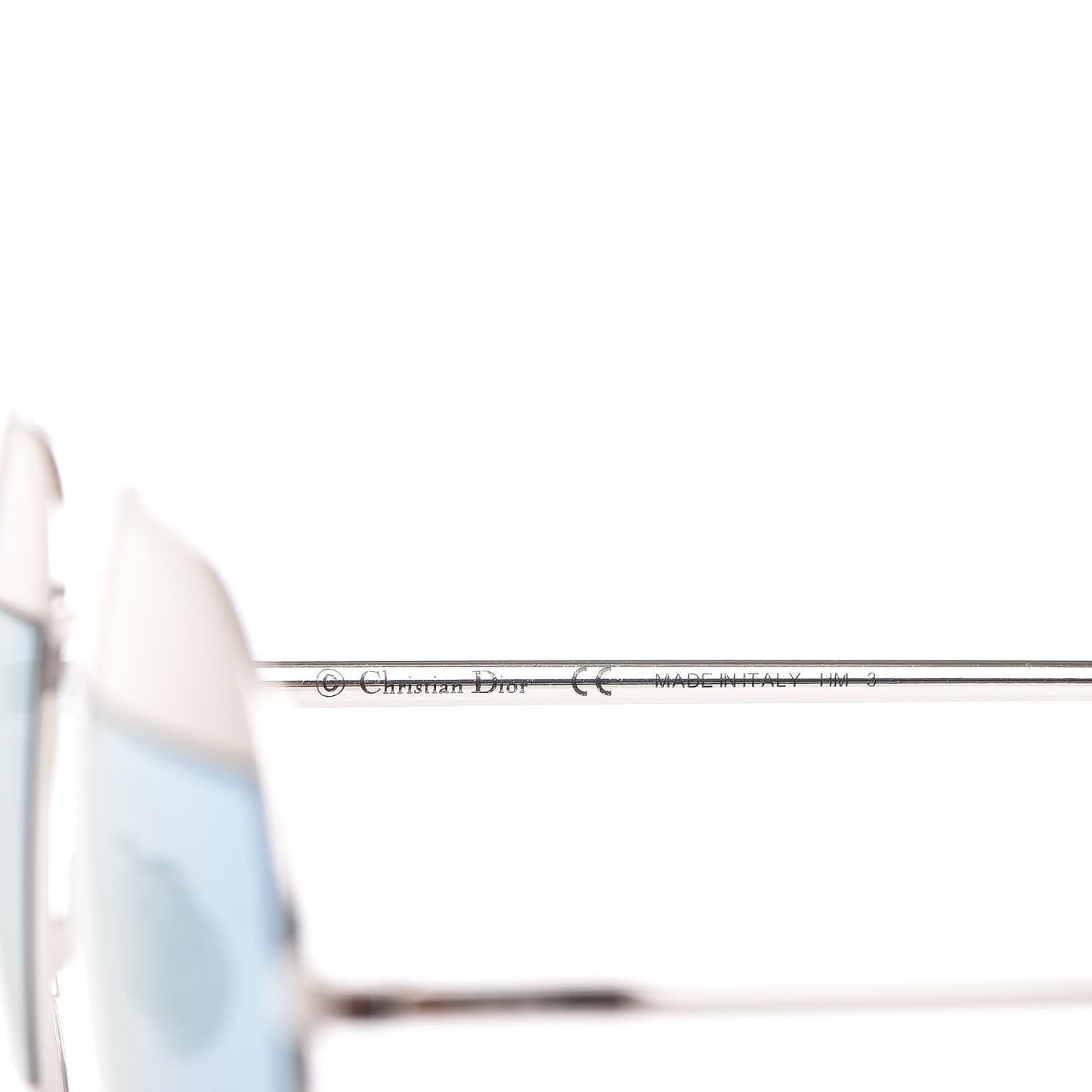 Split 1 Aviator Sunglasses Silver Blue