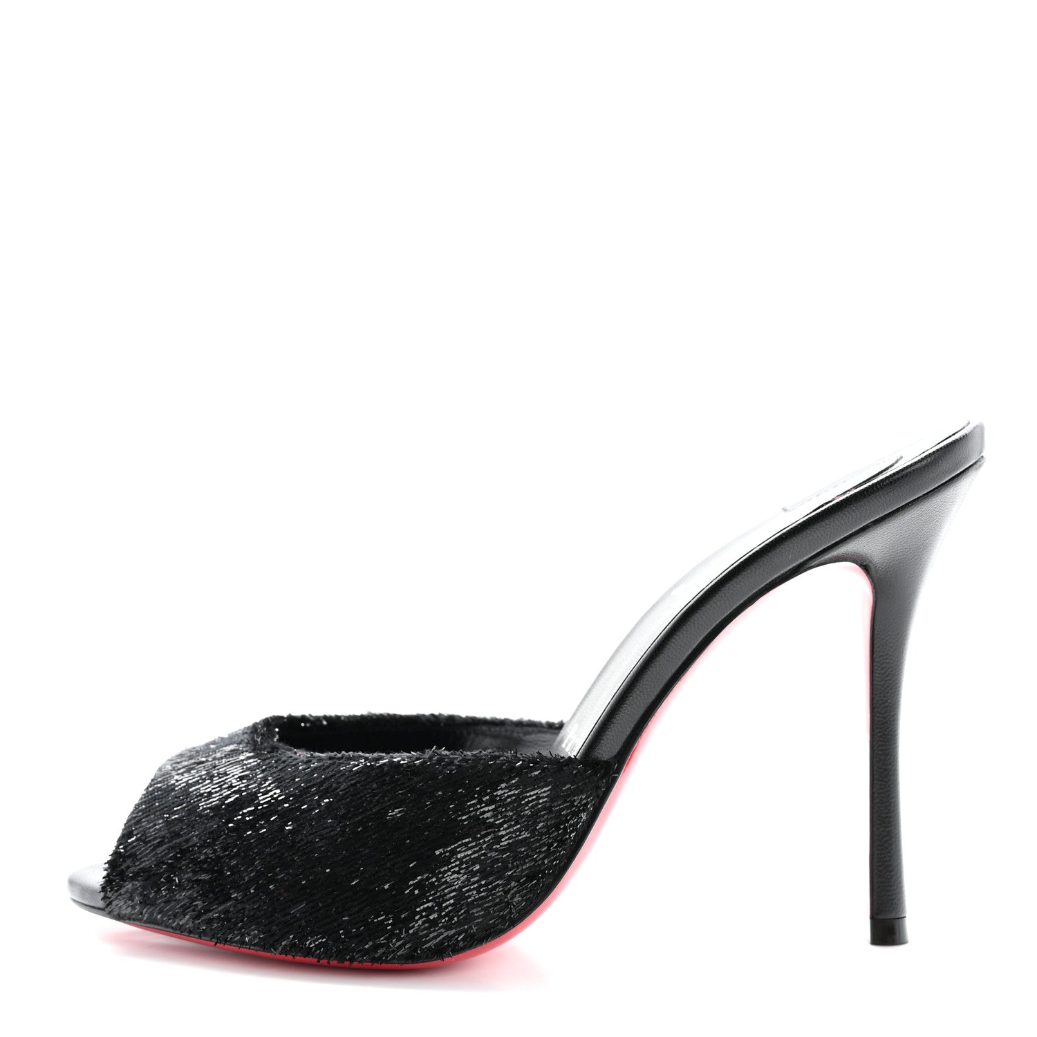 Christian Louboutin Velvet Me Dolly 100 Sandals 36 Black 1 of 8