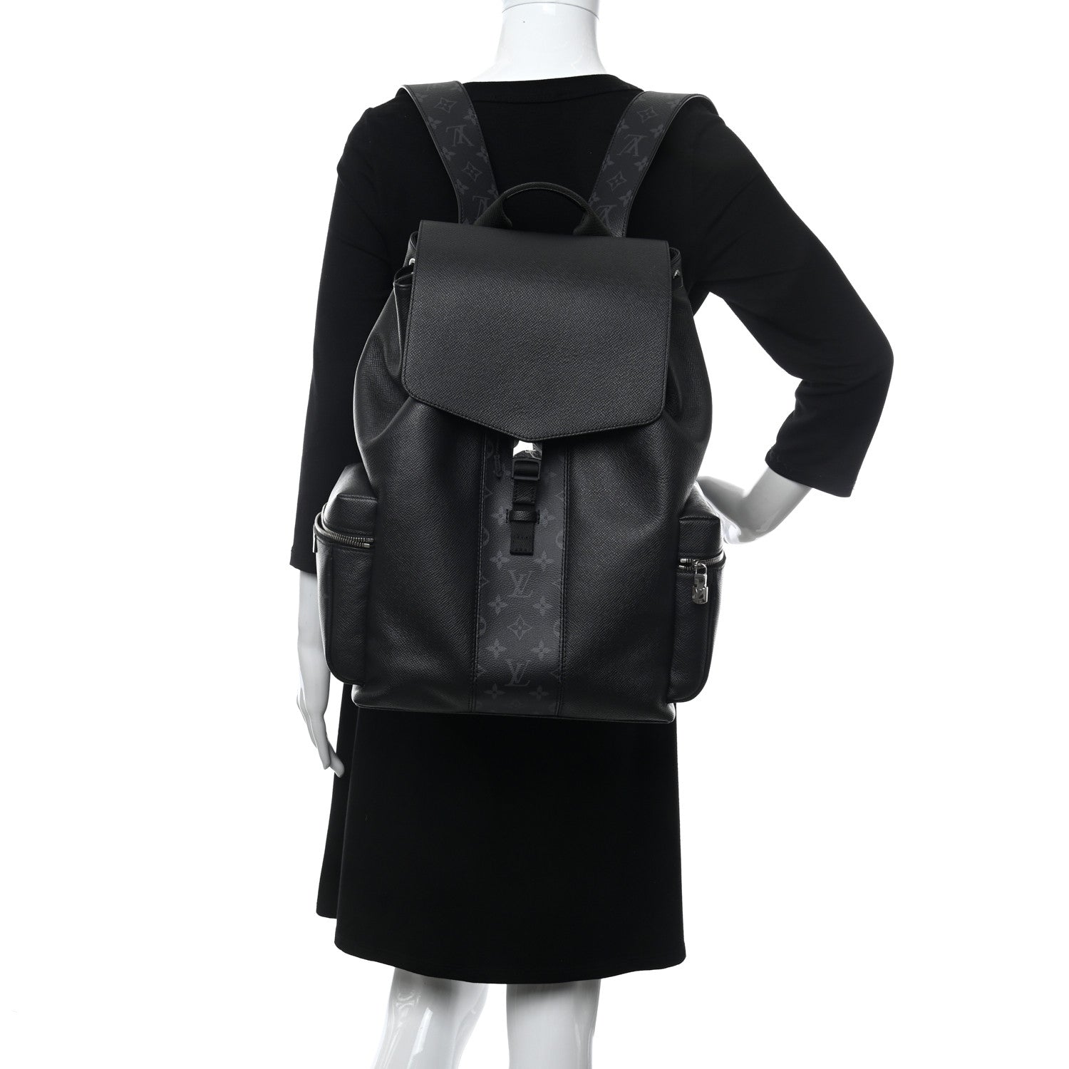 Louis Vuitton Taigarama Outdoor Backpack Black 2 of 9