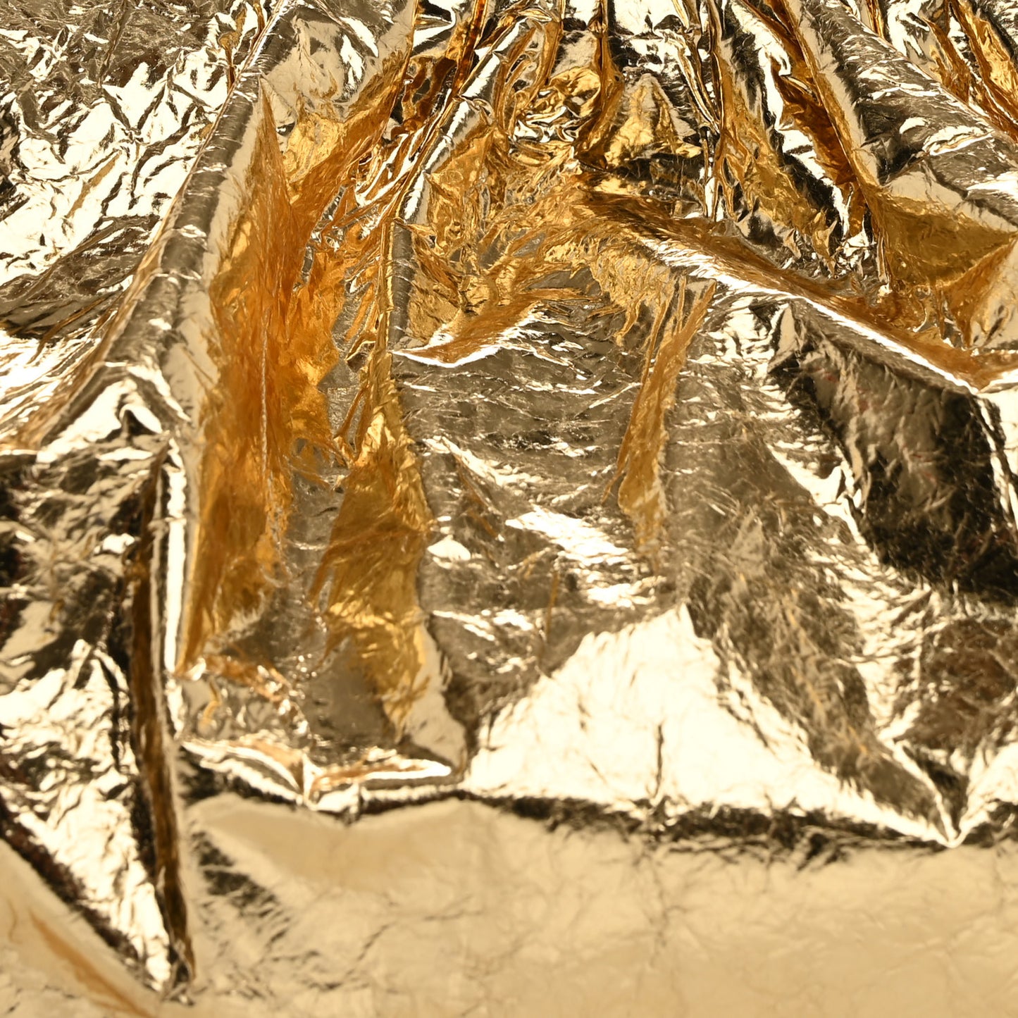 Metallic Crinkled Lambskin The Pouch Oversized Clutch Oro