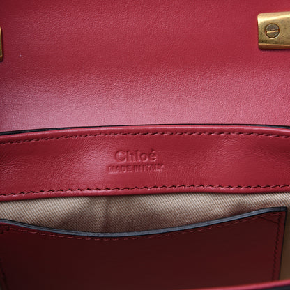 Chloe Calfskin Crocodile Embossed Mini C Double Carry Graphic Pink 5 of 7