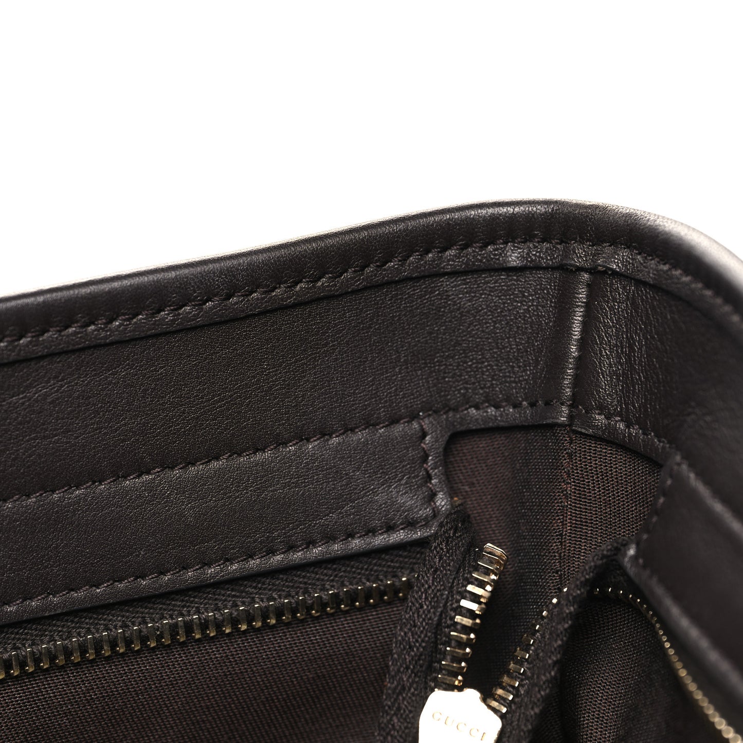 GG Supreme Monogram Medium Joy Tote Dark Brown