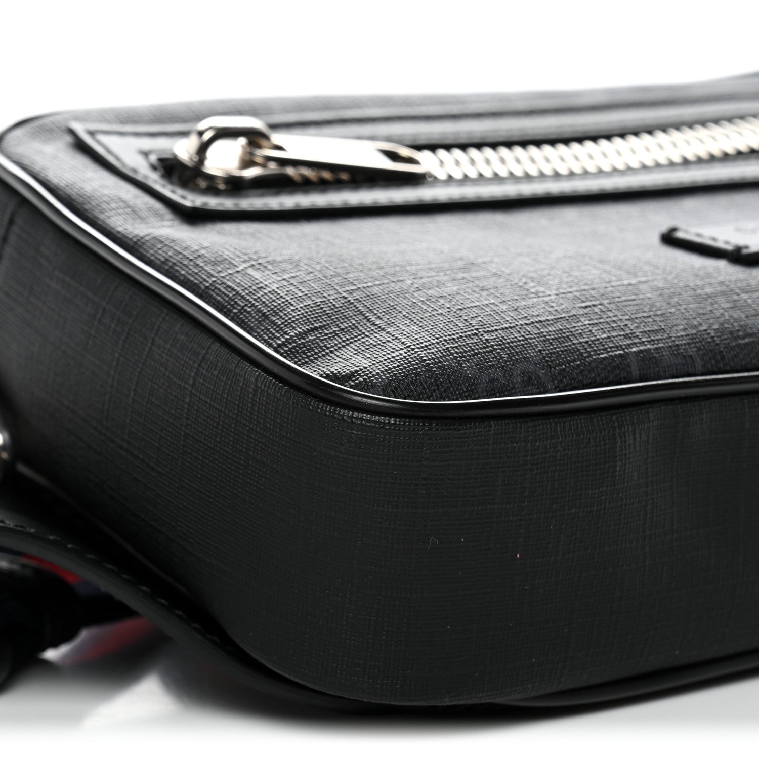 Gucci Soft GG Supreme Monogram Web Belt Bag Black Grey 9 of 10
