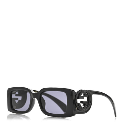 Gucci Acetate Chaise Rectangle Frame Sunglasses GG1325S Black 1 of 8