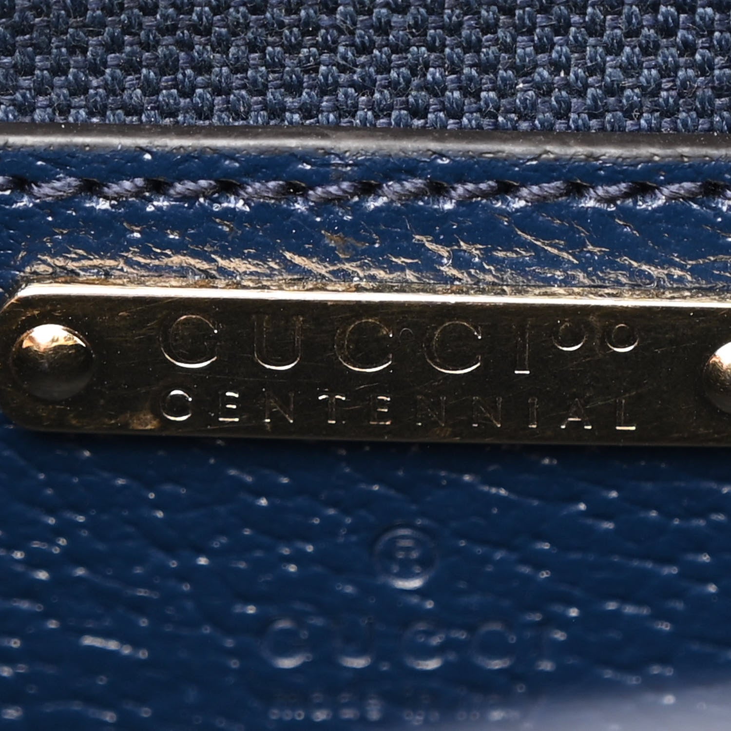 Gucci GG Supreme Kaleidoscope Calfskin Script Logo Gucci 100 Camera Bag Blue Orange Multicolor Blue Agata 6 of 11