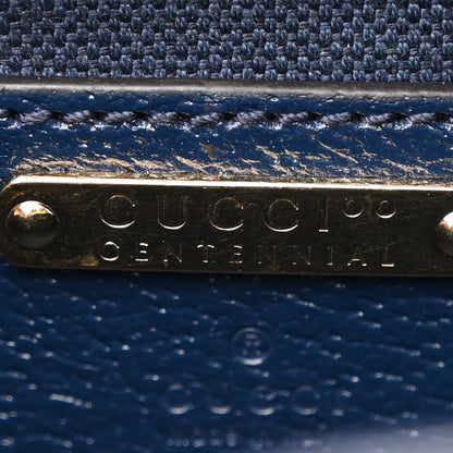 Gucci GG Supreme Kaleidoscope Calfskin Script Logo Gucci 100 Camera Bag Blue Orange Multicolor Blue Agata 6 of 11