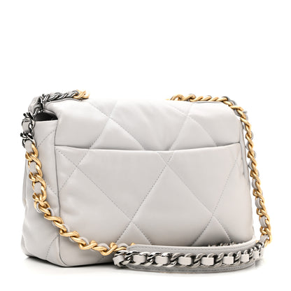 Chanel Lambskin Quilted Medium Chanel 19 Flap Grey 3 of 11