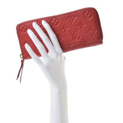 Louis Vuitton Empreinte Clemence Wallet Scarlet 2 of 7