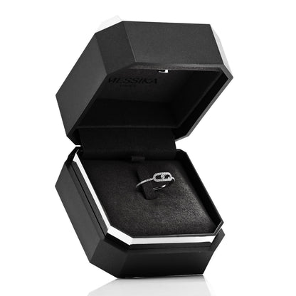 Messika 18K White Gold Diamond Move Uno Pave Ring 53 6.5 7 of 7