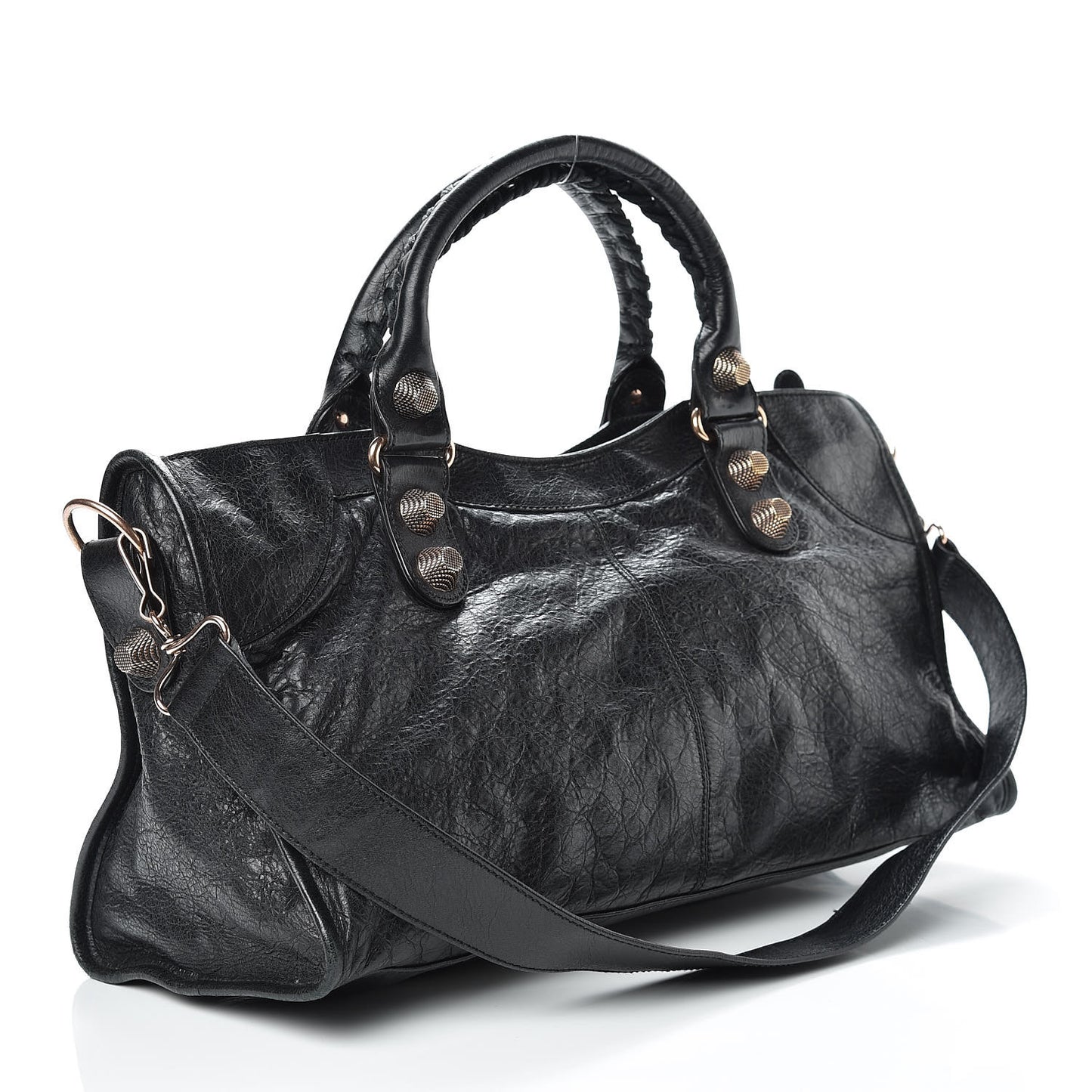 Agneau Giant 21 Rose Gold Hardware Part Time Black