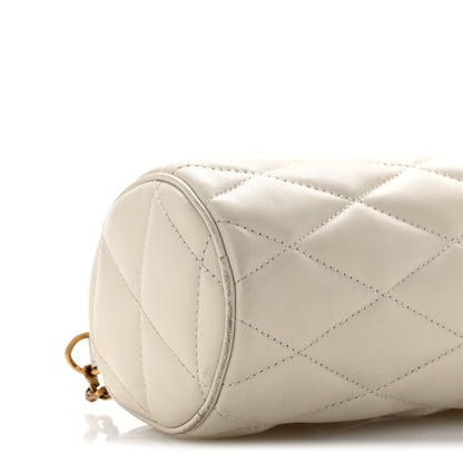 Saint Laurent Lambskin Monogram Mini Sade Tube Bag Crema Soft 9 of 13