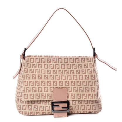 Fendi Zucchino Vitello Mama Baguette Beige Bruciato Bois de Rose 1 of 11