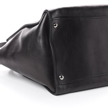 Prada Glace Calf Twin Pocket Tote Black 7 of 8