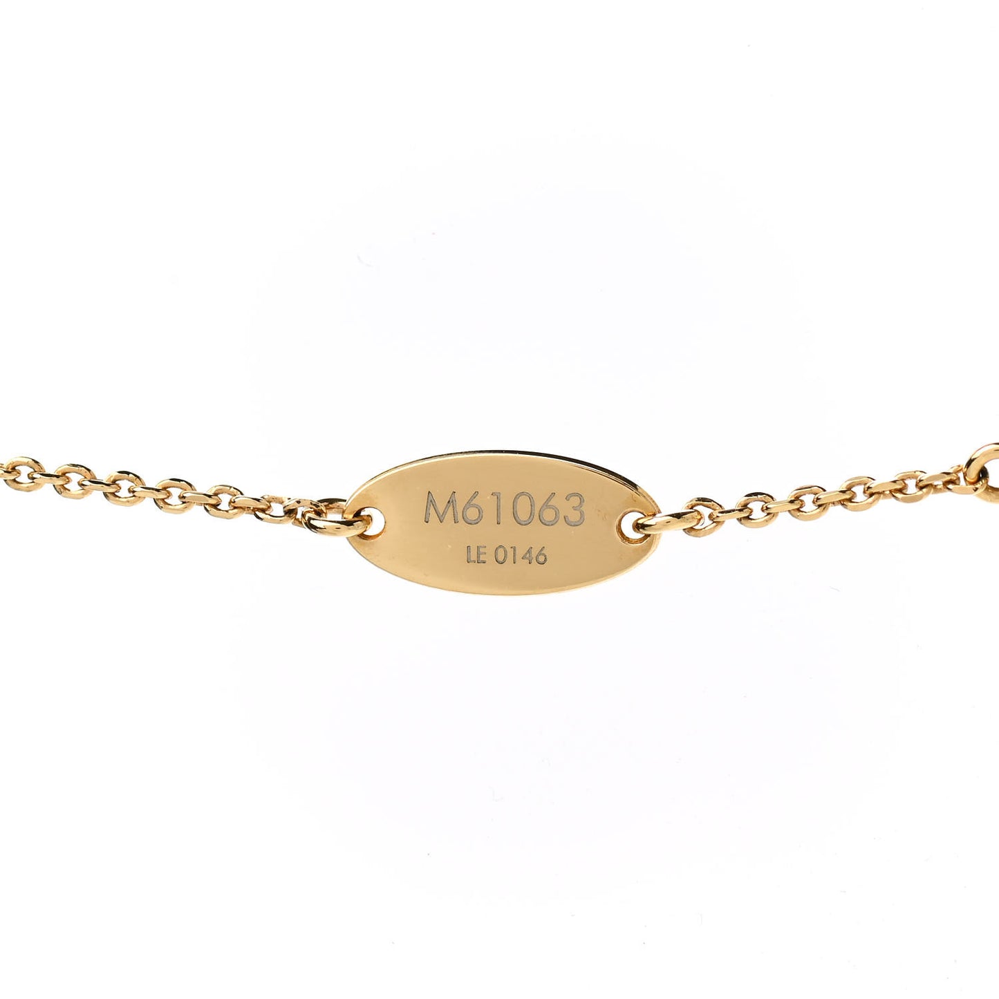 LV And Me Letter H Necklace Gold