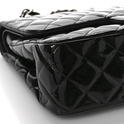 Chanel Patent Quilted Jumbo Double Flap Black 8 of 13