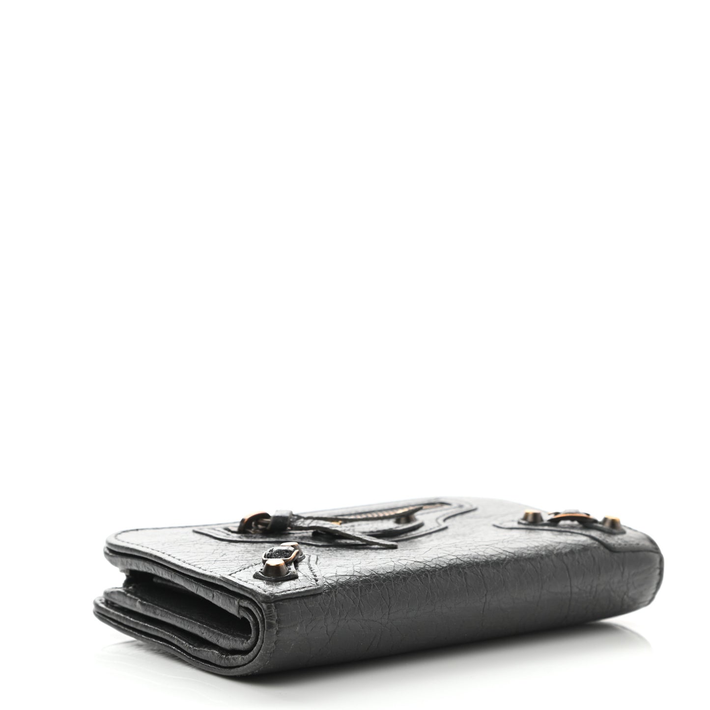 Agneau Classic Hardware Continental Zip Around Wallet Gris Fossile