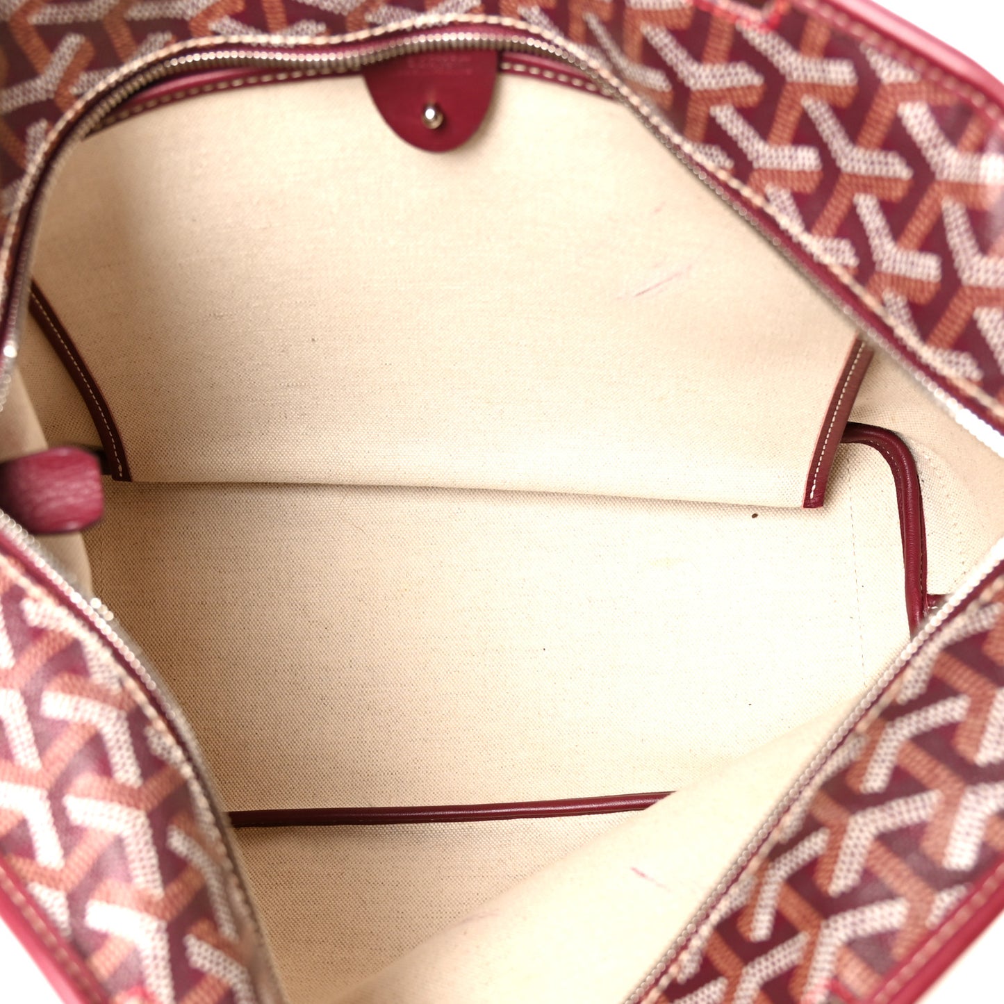 Goyardine Artois PM Burgundy