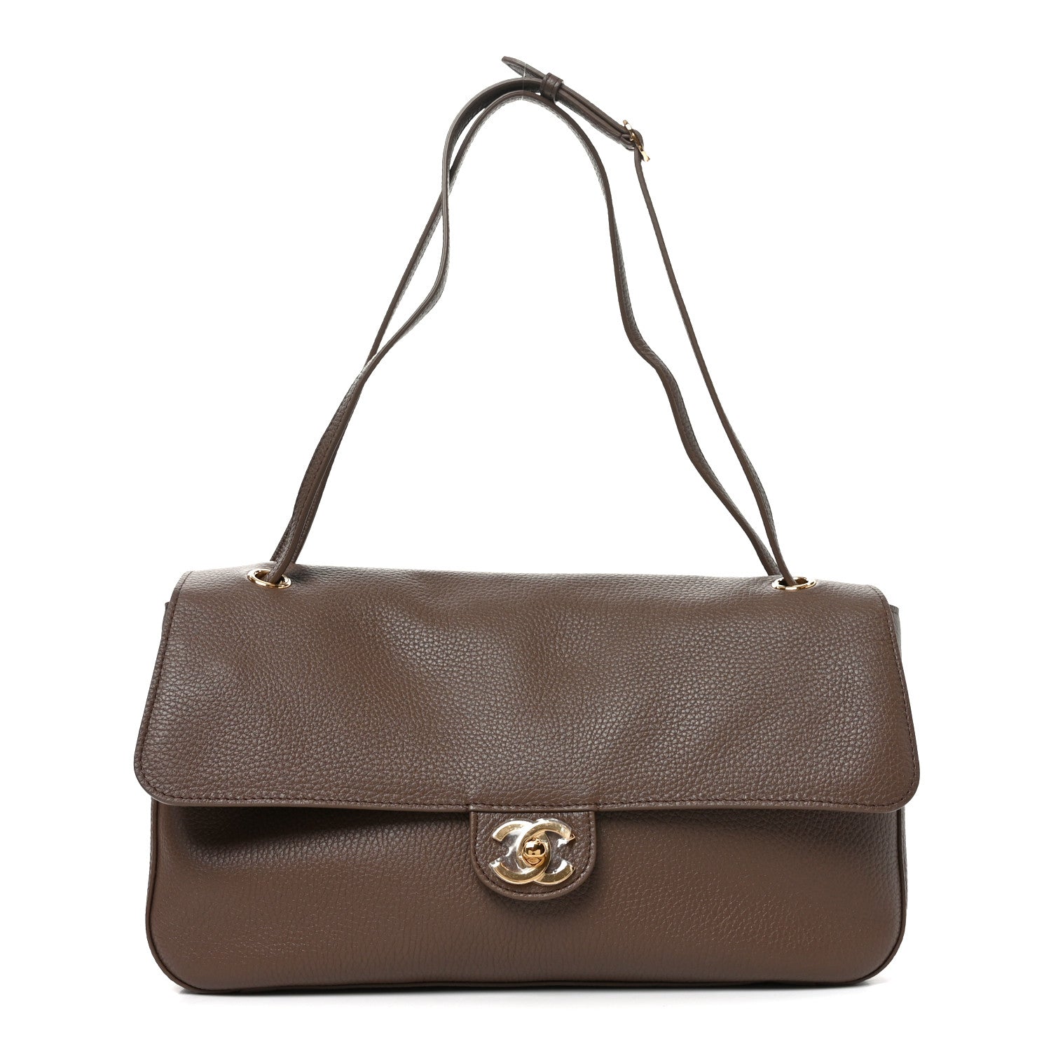 Chanel Grained Calfskin Small Souplissimo Maxi Flap Light Brown 1 of 11