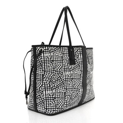 MCM Visetos Large Liz Reversible Shopper Tote Black 6 of 19