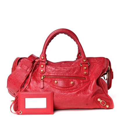 Balenciaga Agneau Giant 12 Gold Hardware City Rouge Cardinal 1 of 4
