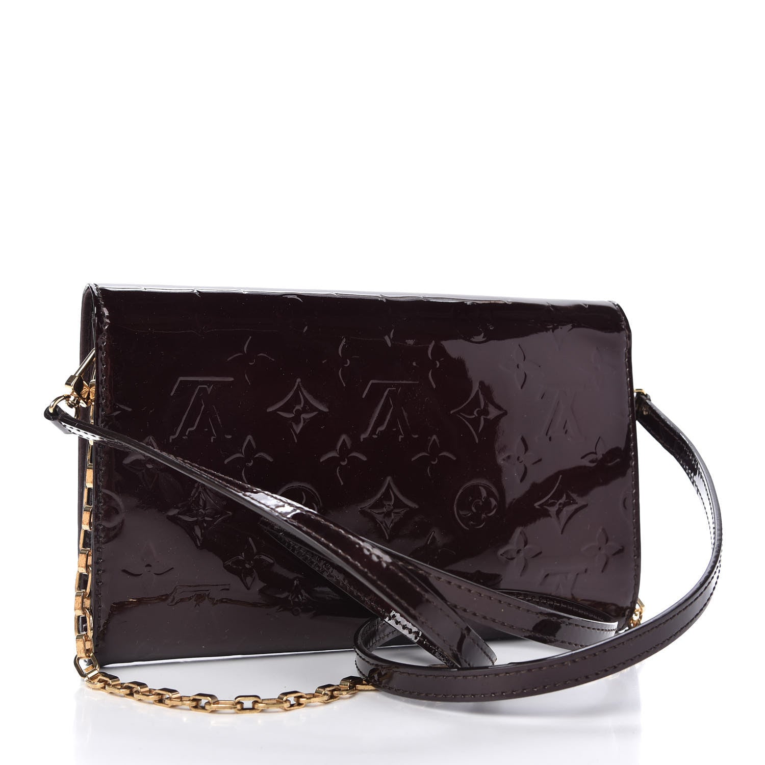 Louis Vuitton Vernis Ana Clutch Amarante 3 of 9