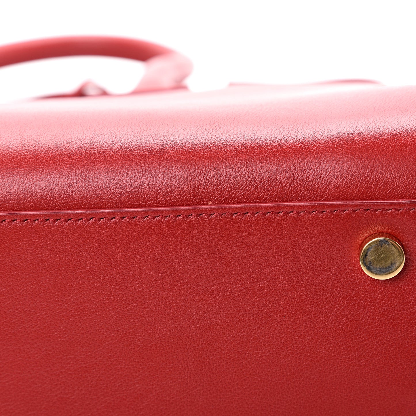 Calfskin Small Sac De Jour Lipstick Red
