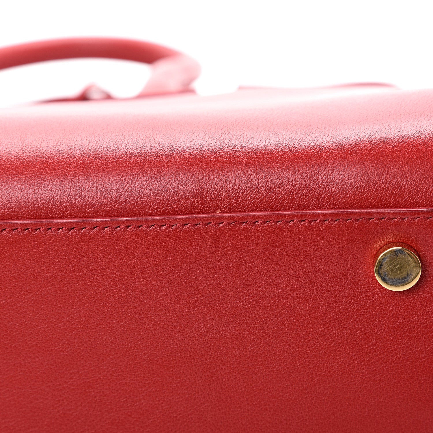 Saint Laurent Calfskin Small Sac De Jour Lipstick Red 13 of 13