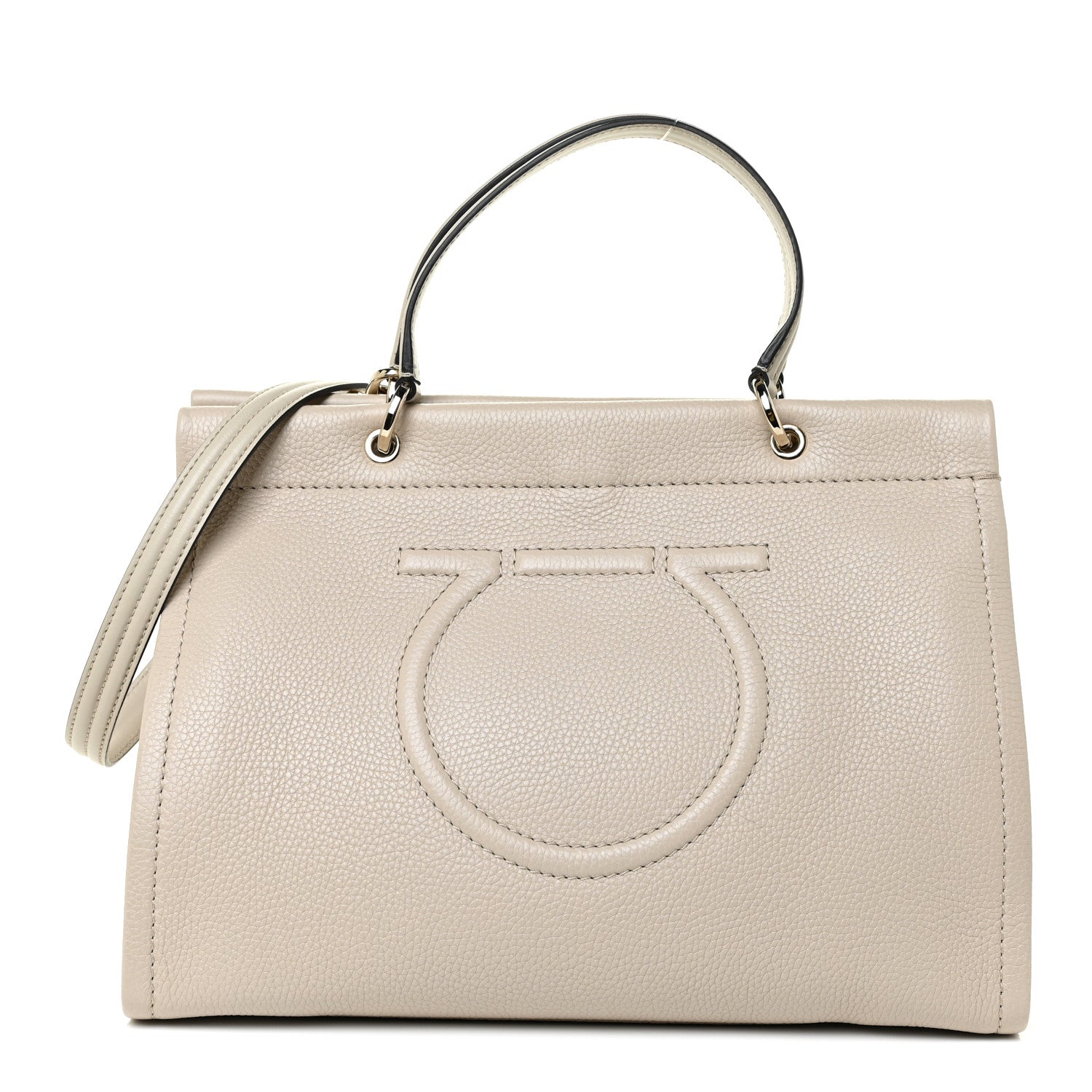 Salvatore Ferragamo Grained Calfskin Medium Meera Tote Peony 1 of 11