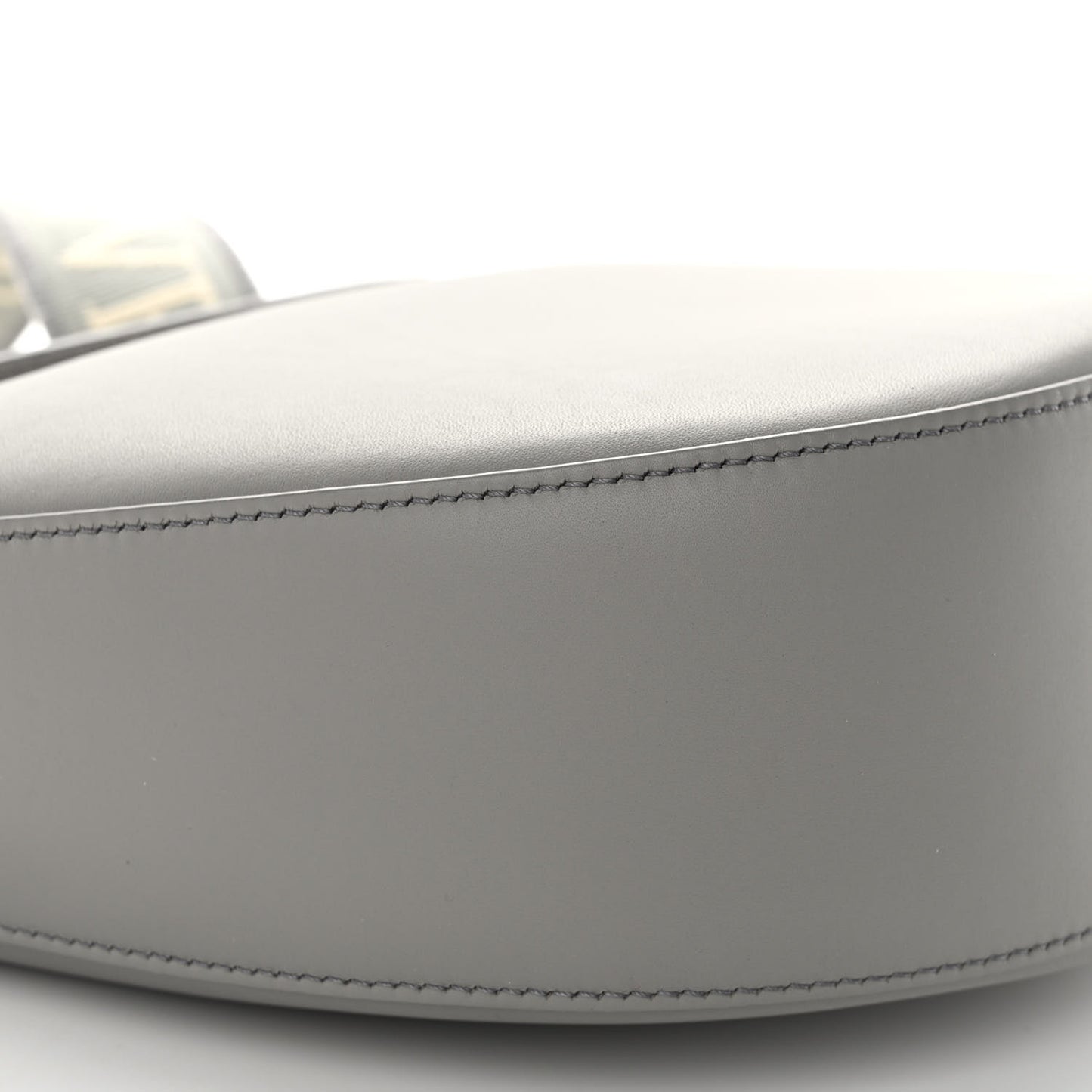 Satin Calfskin Jacquard Luna Bag Pearl Grey