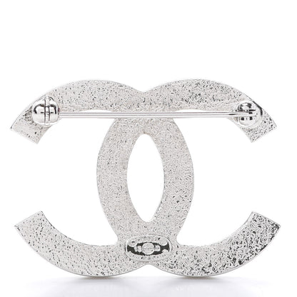 Chanel Crystal CC Brooch Silver 3 of 5