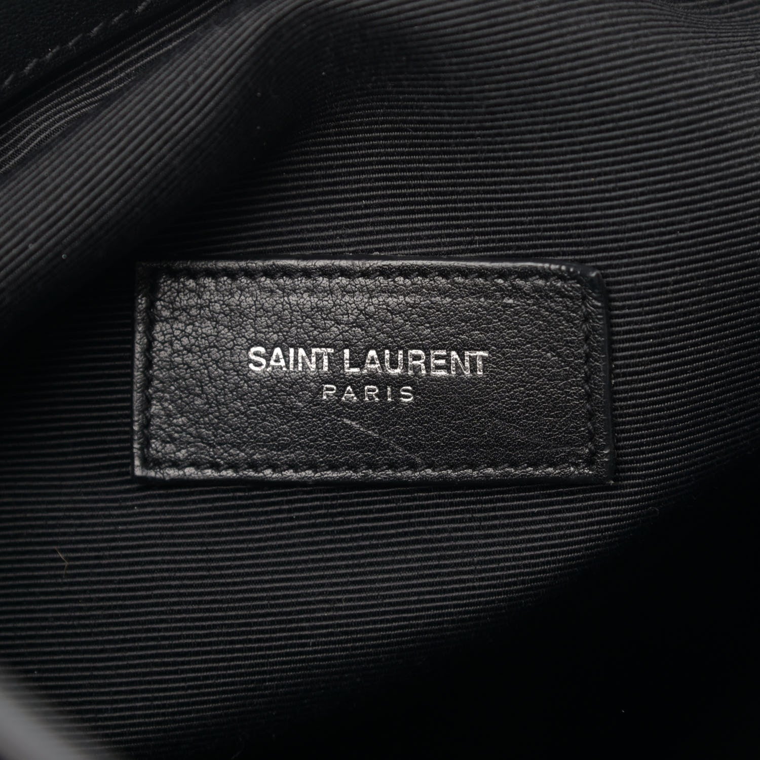 Saint Laurent Calfskin Medium Rider Bucket Bag Black 7 of 13