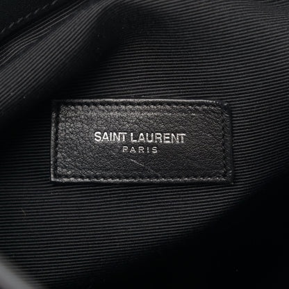 Saint Laurent Calfskin Medium Rider Bucket Bag Black 7 of 13