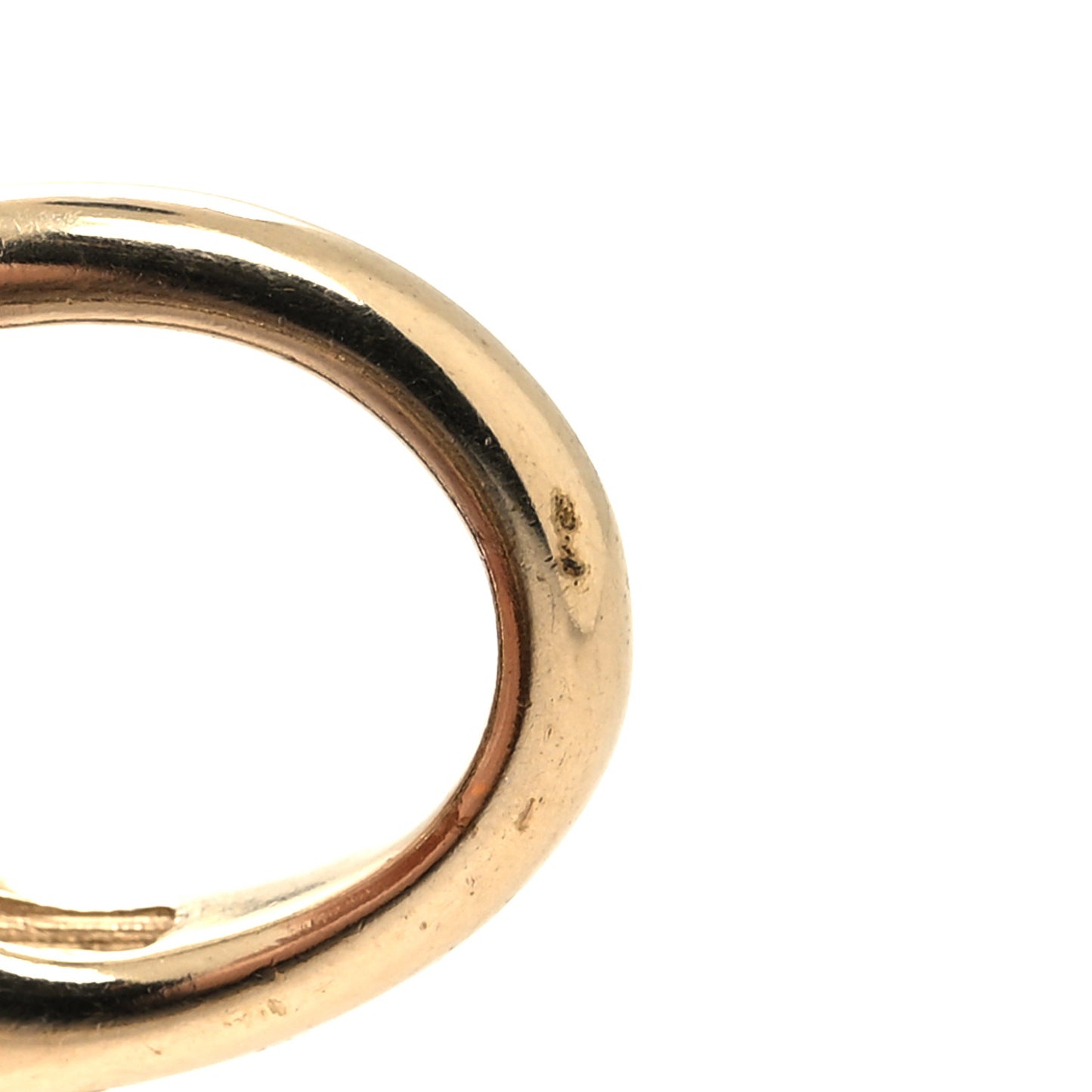 Lambskin CC Chain Keychain Black Gold