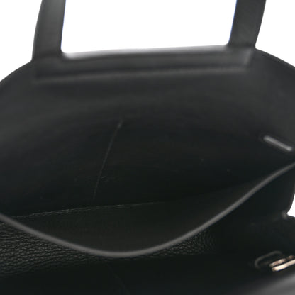 Hermes Taurillon Clemence Halzan 25 Black 5 of 13